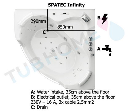 whirlpool bathtub drawing